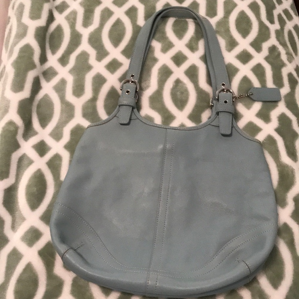 Powder Blue Coach Handbag 👜